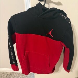 Jordan Kids Black and Red Hoodie